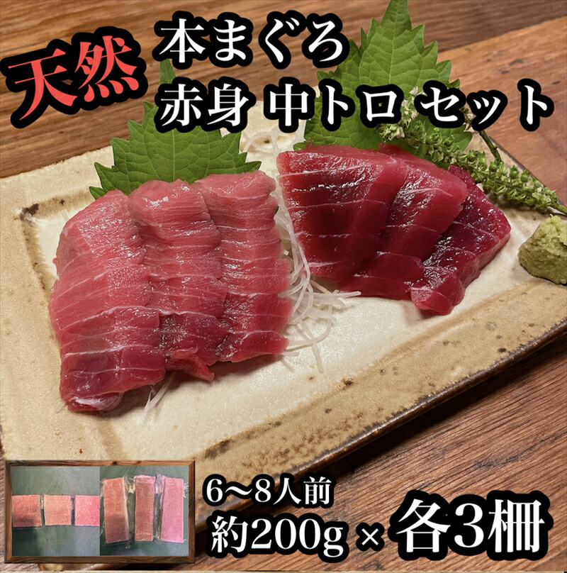 【ふるさと納税】貴重な天然本鮪 赤身 約200g 中トロ 約200g 各3柵ずつ 6 8人前●赤身はマグロの中心部天身を使用！中とろの脂はくどくない上質な脂！【赤身 天身 惣菜 海鮮 お取り寄せ 御中元 お中元 お歳暮 父の日 母の日 贈り物 日本酒 焼酎】【神奈川県小田原市早川】