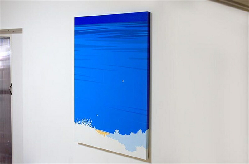 【ふるさと納税】オリジナル風景画　オーダー制作　ペインティング　小田原にある景色　心象風景　片田舎の風景　子供の頃に見た風景　海　空　山