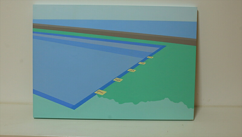 【ふるさと納税】原画【お家に帰ろう】オリジナル風景画　 ペインティング　小田原出身在住イラストレーターの作品　心象風景　子供の頃見た風景　海　空　山