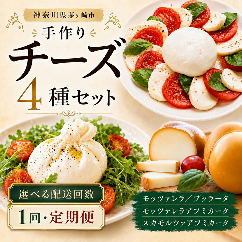 【ふるさと納税】チーズ 4種 詰め合わせ 各1個 湘南 モッツァレラ チーズ ブラッターチーズ スカモルツァアフミカータ 神奈川県 茅ケ崎市 Osteria e Bottega S 加工食品 乳製品 牛乳 手作業 ミルク 銀賞 幻のチーズ スモーク 塩漬け 美味しい おつまみ ピザ ｜神奈川県茅ヶ崎市