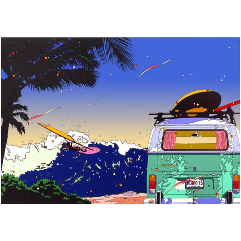 楽天市場】【ふるさと納税】版画 鈴木英人版画 「ハーフマイル ビーチ