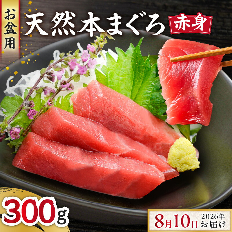 【ふるさと納税】【期間限定】【お盆用】本まぐろ 赤身 2柵（2026年8月10にお届け）2～3人前 マグロ 鮪 本鮪 柵 刺身 三崎 三崎港 海鮮 魚 魚介 湊魚問屋 神奈川 三浦市 おすすめ ランキング プレゼント ギフト｜神奈川県三浦市