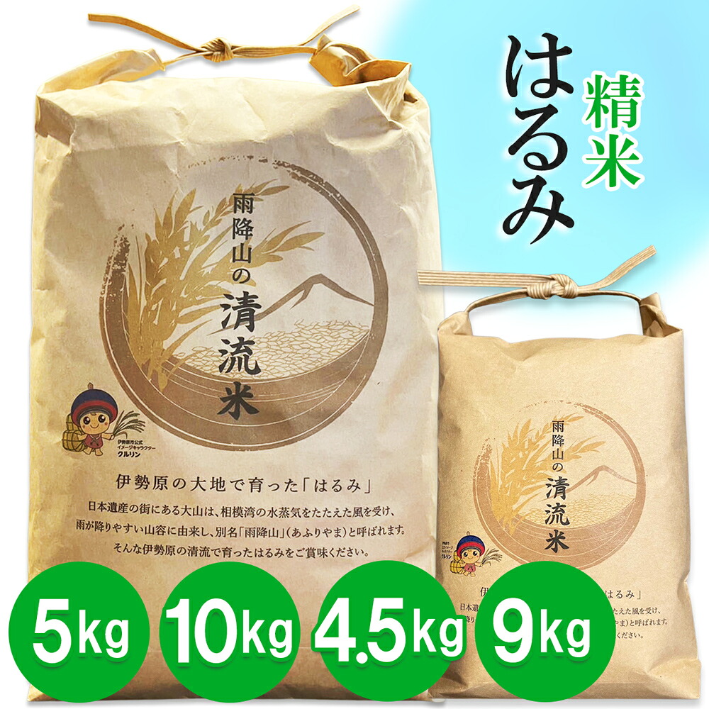 【ふるさと納税】令和7年産 伊勢原の米「はるみ」精米済｜米 お米 伊勢原 はるみ 精米 いせはらVILLAGE [1034-1038]｜神奈川県伊勢原市