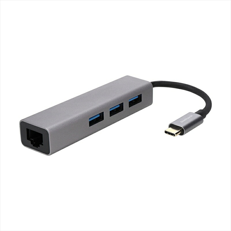 【ふるさと納税】 Owltech(オウルテック) USB タイプC to タイプA×3ポート&LANポートマルチポートアダプタ OWL-DSU3A3L-SV 【 アダプター 家電 ガジェット 海老名市 】|神奈川県海老名市
