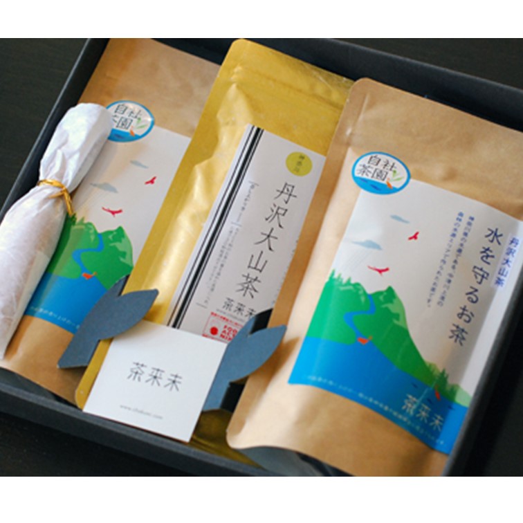 【ふるさと納税】『松田ブランド』松田町産「丹沢大山茶」オリジナルセット　茶さじ付き 15,540円