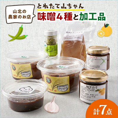 【ふるさと納税】とれたて山ちゃん味噌と加工品【配送不可地域：離島】【1559514】｜神奈川県山北町 10,360円