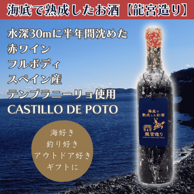 【ふるさと納税】【海底に半年沈めて熟成した赤ワイン】フルボディ CASTILLO DE POTO 750ml #12【1719216】|神奈川県真鶴町