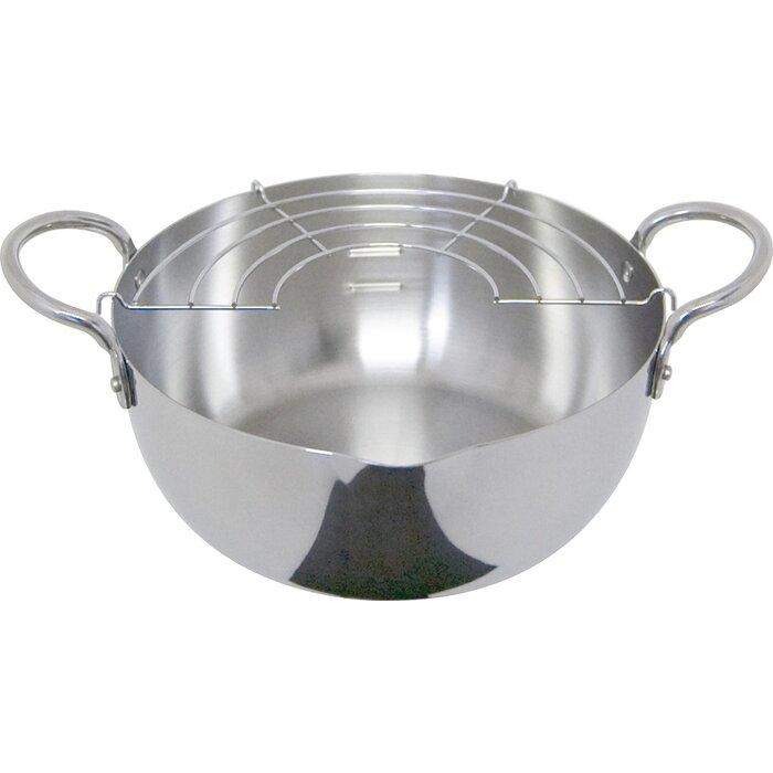 【ふるさと納税】ステンレス鋼揚げ鍋20糎 | 御厨子所備品 膳立て物の具 一般受け おすすめ 貨物輸送無料