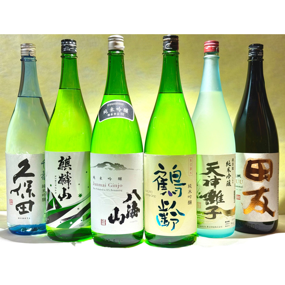 【ふるさと納税】新潟の厳選酒蔵 純米吟醸飲み比べセット(1800ml×6本) | お酒 さけ 人気 おすすめ 送料無料 ギフト