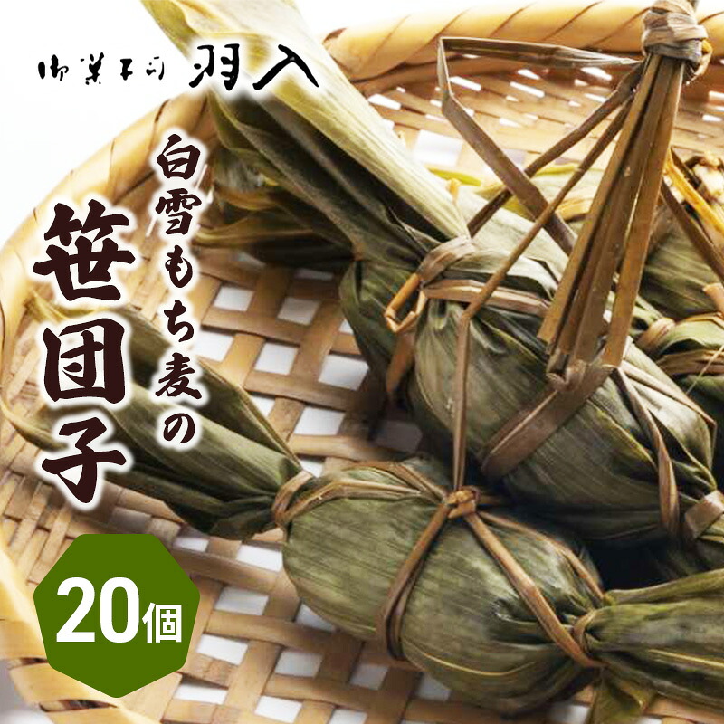 【ふるさと納税】白雪もち麦の笹団子 和菓子 和スイーツ お団子 お茶菓子 モチモチ お茶請け