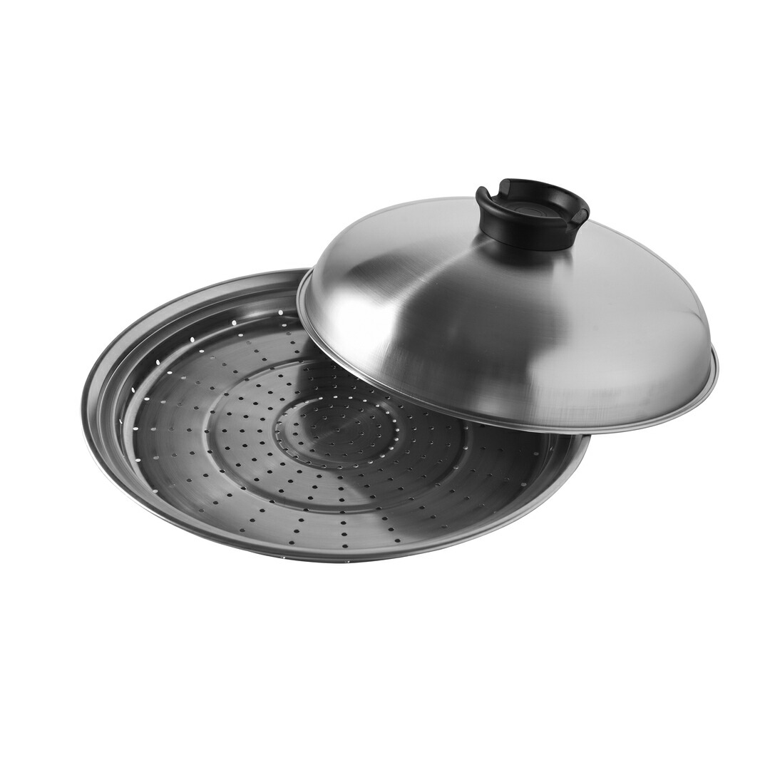2021年最新海外 のせるだけで簡単蒸し器28〜30cm キッチン用品 調理用品 fucoa.cl