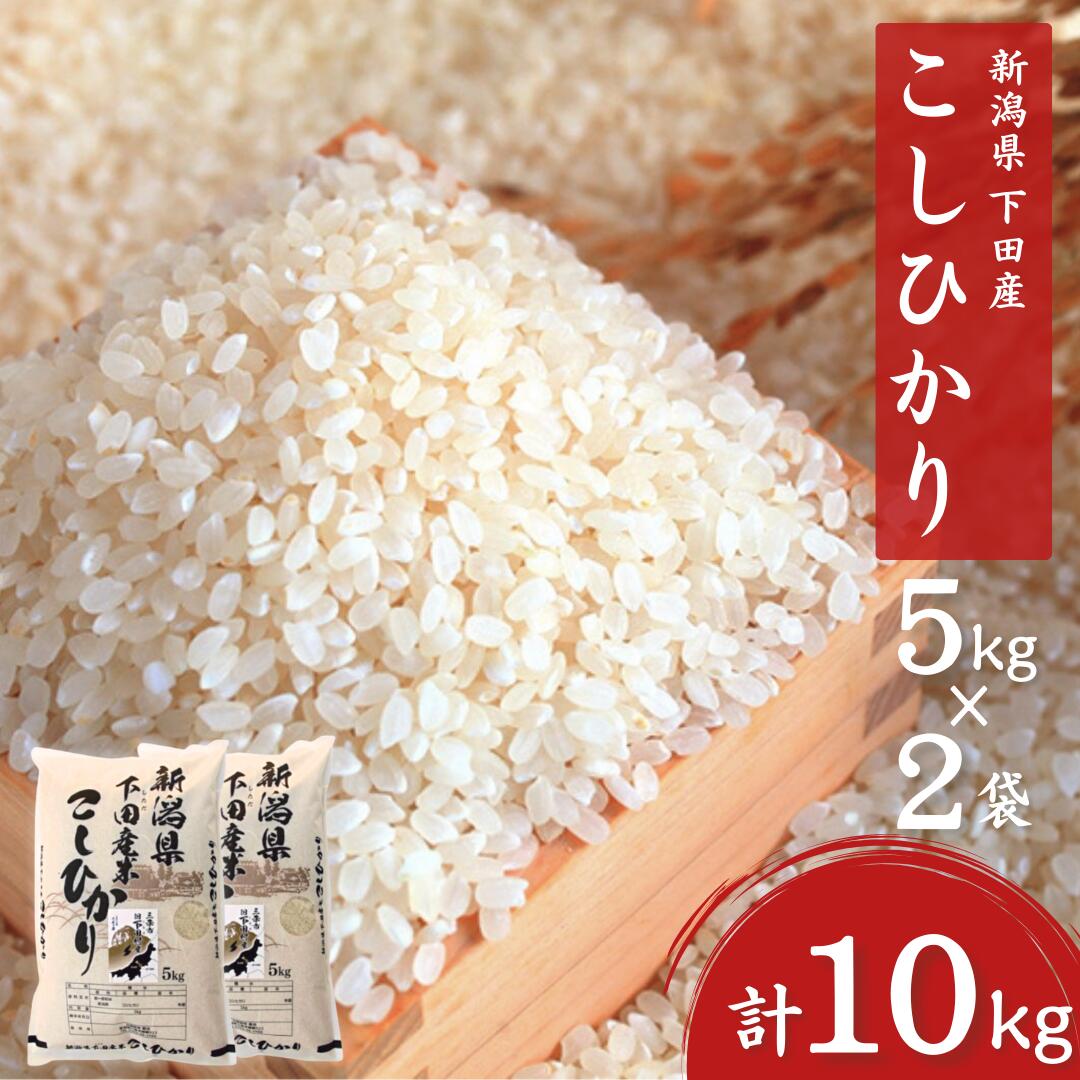 【ふるさと納税】コシヒカリ 10kg(5kg&times;2) 新潟県三条市下田産こしひかり 令和7年産 新潟県産コシヒカリ 精米 白米 三条市下田産コシヒカリ【020S023】｜新潟県三条市