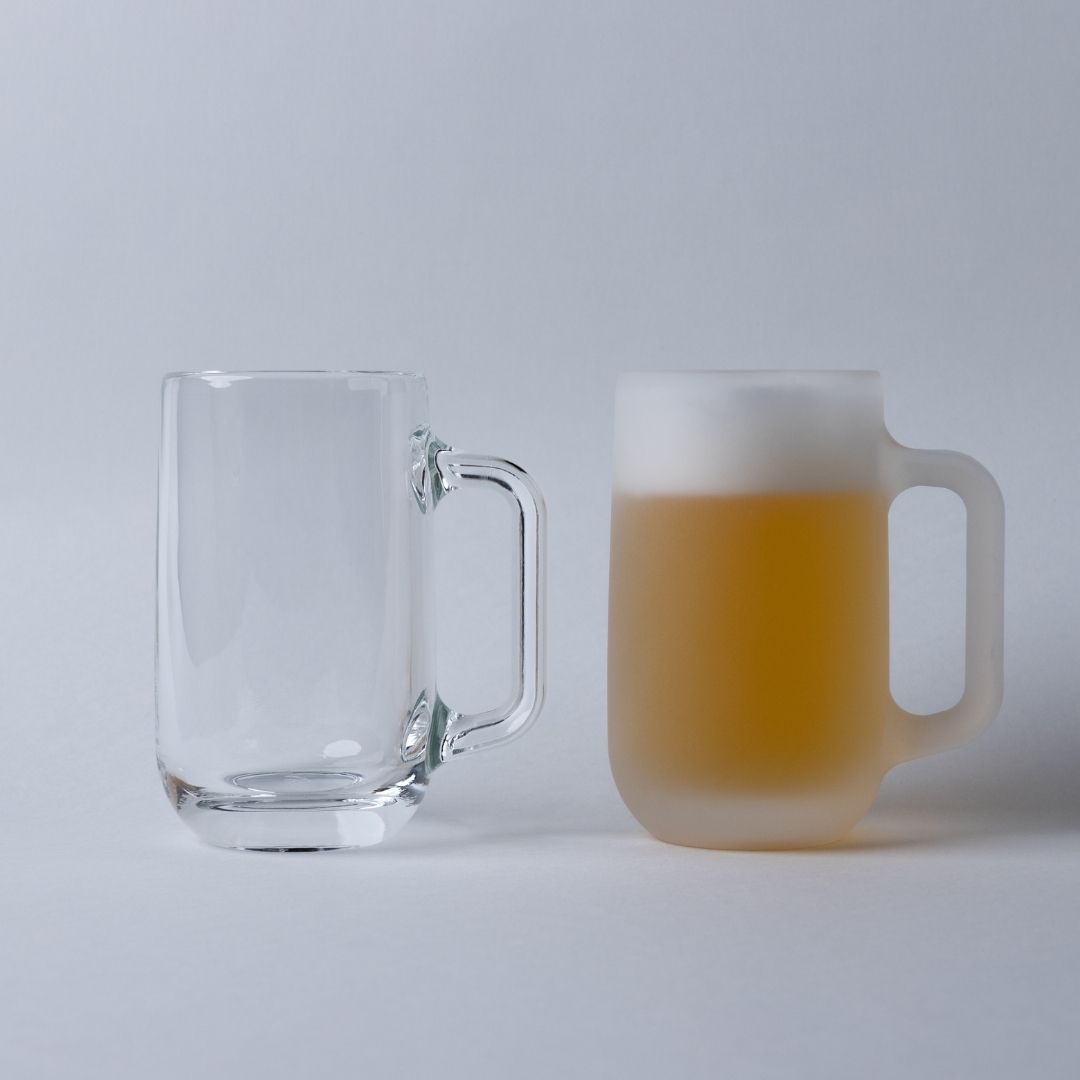 【ふるさと納税】めおと ジョッキ ギフトセット ペア ビールジョッキ グラス おしゃれ プレゼント 食洗機対応 [株式会社プラスワイズ] 【030S095】｜新潟県三条市