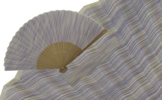 【ふるさと納税】小千谷縮扇子(薄紫) 7寸(約21cm) 小千谷織物同業協同組合 【0002-0207SV04-01】|新潟県小千谷市