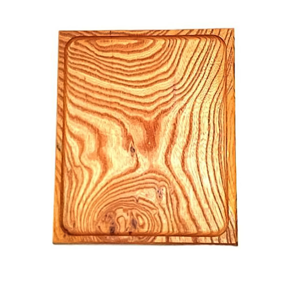 【ふるさと納税】無垢材トレー大 節無し 《約212×約175×約6（mm）》 無垢材 手作りの家具 インテリア 加茂市 吉建