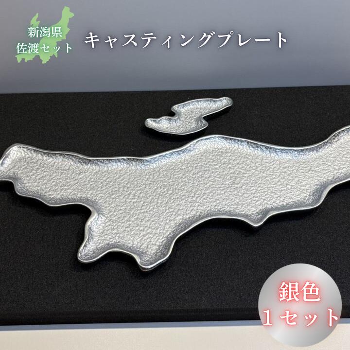 【ふるさと納税】鋳込み皿（鋳込みお皿）新潟県・佐渡書き割り しろがね色 フジヤアロイ