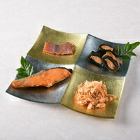 【ふるさと納税】永徳 鮭乃蔵 鮭加工品 常温品 詰合せ Ｂ （鮭の酒びたし・塩引鮭焼きほぐし・鮭巻昆布・銀鮭焼き漬け） 塩引き鮭 鮭 切り身 シャケ さけ サケ 焼き魚 魚 魚介類 惣菜 おかず おつまみ つまみ 新潟県 村上市 B4014