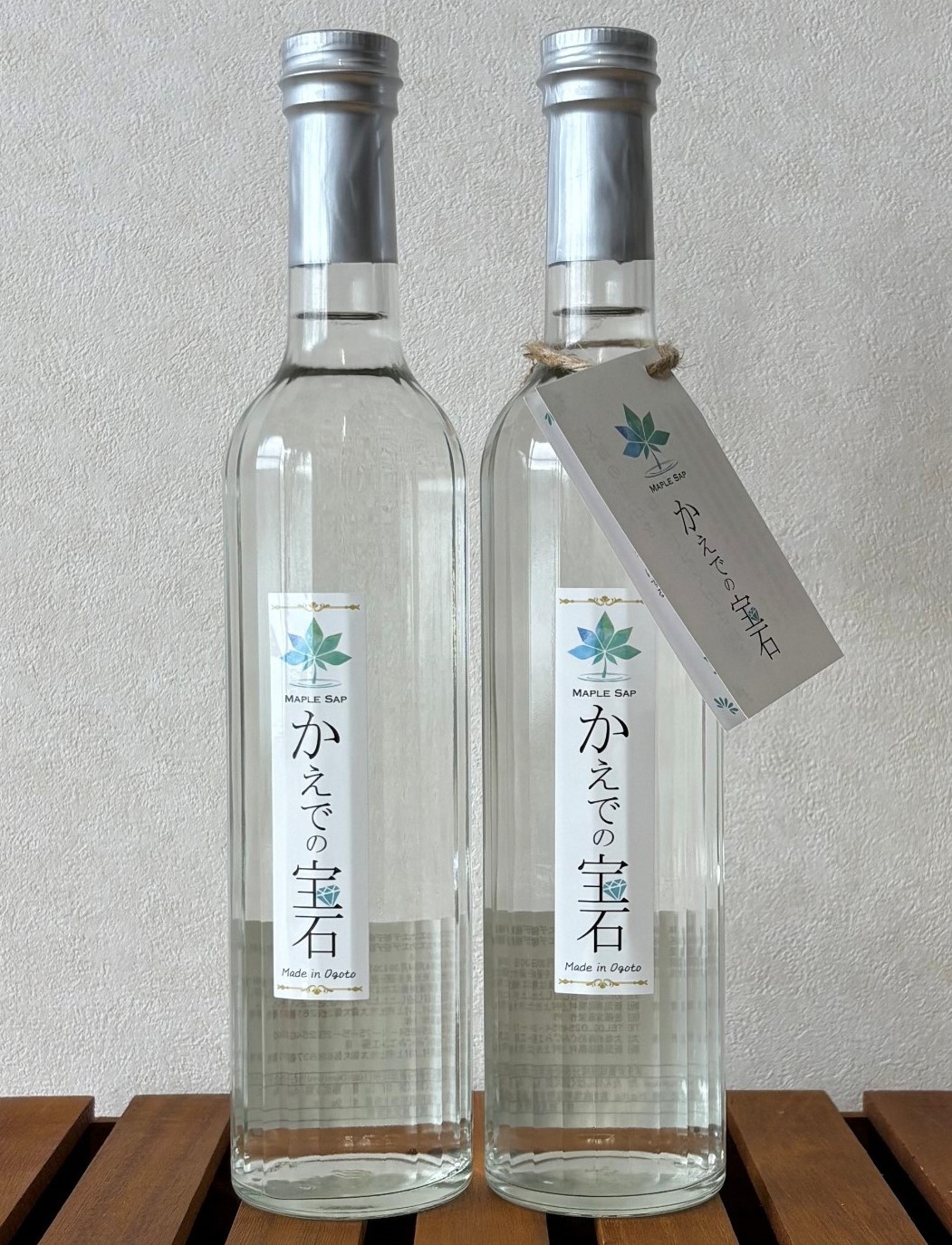 【ふるさと納税】 【選べる内容量】メープルサップ「かえでの宝石」500ml×2本セット　300ml×2本セット　1093001　1093002　イタヤカエデ 楓 メープル 樹液 割水 ピッチャー 国産 新潟県 村上市 大毎