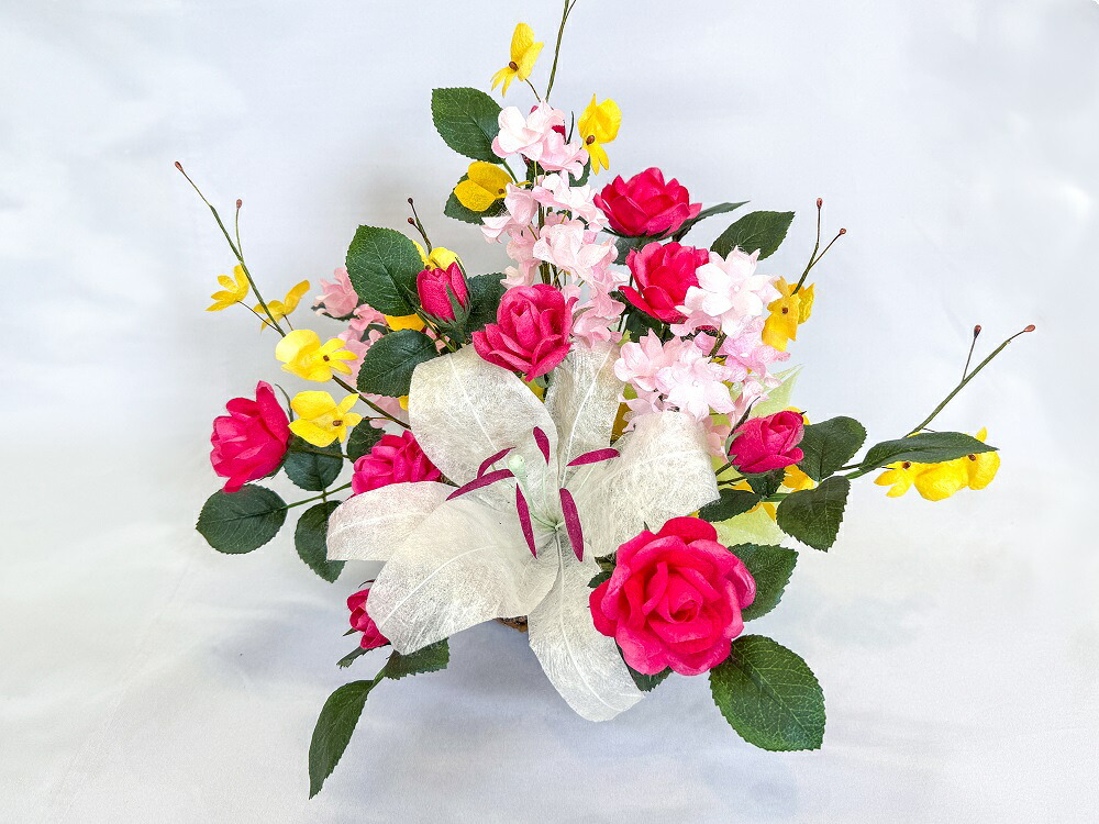 【ふるさと納税】【数量限定】「まゆ玉から生まれる花　まゆ花（別名：シルクフラワー）」まゆ花ギフト　かご花アレンジメン　 繭玉 まゆ玉 シルク アレンジメント 花 お花 インテリア 卓上 置物 飾り 雑貨 植物 ギフト 贈り物 村上市 新潟県 送料無料1004003