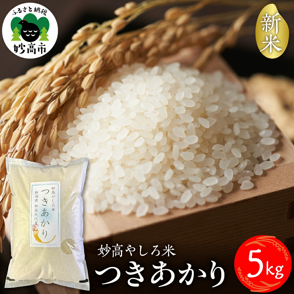 【ふるさと納税】【 先行予約 】 令和8年産 米 新潟県 妙高やしろ米 つきあかり 5kg 【10月中旬より発送】/ お米 コメ 精米 白米 2026年産 米どころ こめ ご飯 ごはん ライス 弁当 おにぎり 新潟 新潟県 妙高市|新潟県妙高市