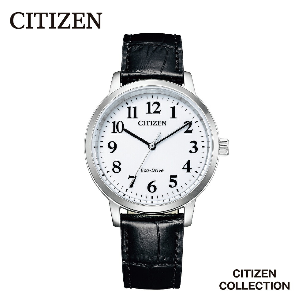 【ふるさと納税】【CITIZEN】 シチズンコレクション BJ6541-15A シチズン 腕時計 防水 光発電 エコ・ドライブ カーフ革 クリスタルガラス メーカー保証 メンズ レディース 新潟県 妙高市