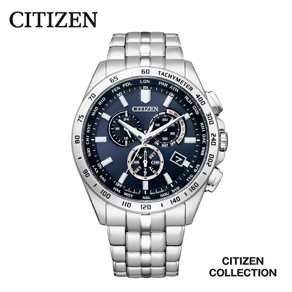 【ふるさと納税】【CITIZEN】 シチズンコレクション CB5870-91L シチズン 腕時計 クロノグラフモデル 光発電 エコ・ドライブ 防水 無反射コーティング サファイヤガラス ワールドタイム機能 サマータイム機能 メーカー保証 メンズ 新潟県 妙高市|新潟県妙高市