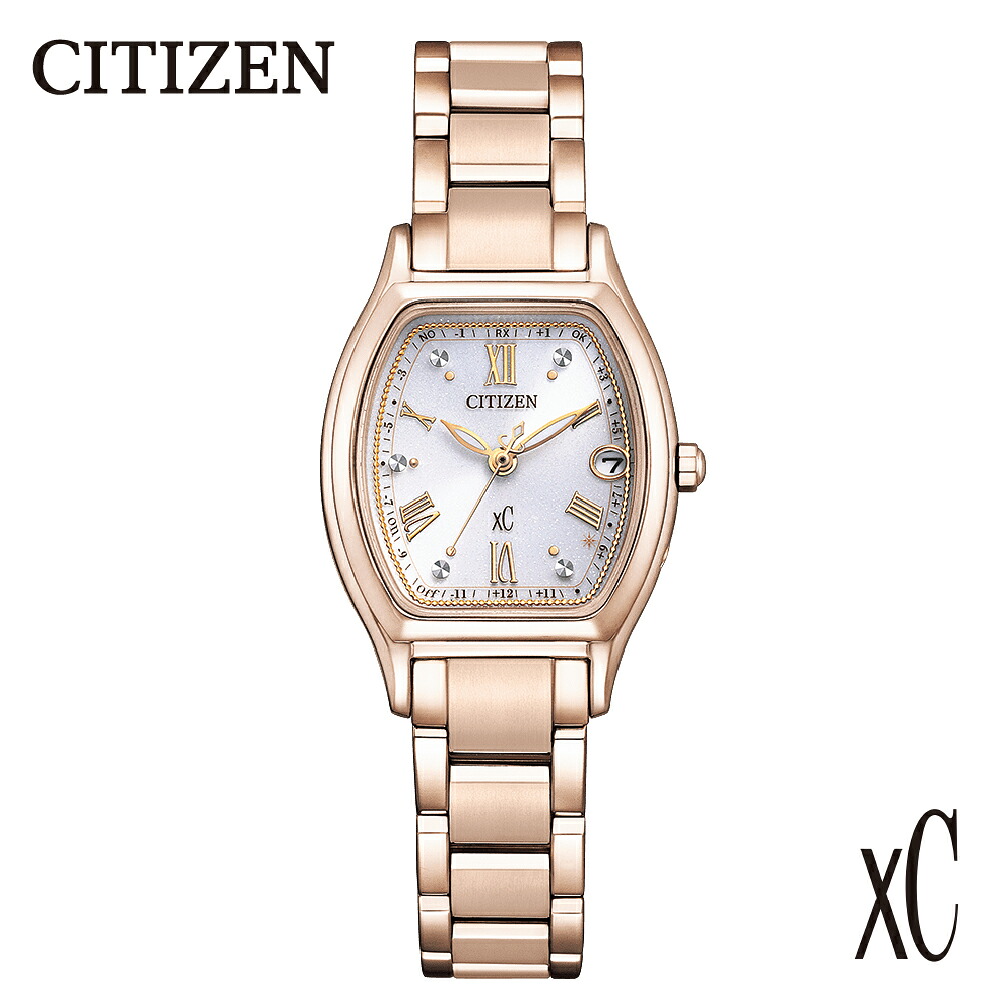 【ふるさと納税】【CITIZEN】 XC (クロスシー) ES9354-69B シチズン 腕時計 レディース ピンクゴールド サクラピンク トノー型 光発電 エコ・ドライブ 防水 サファイアガラス メーカー保証 新潟県 妙高市
