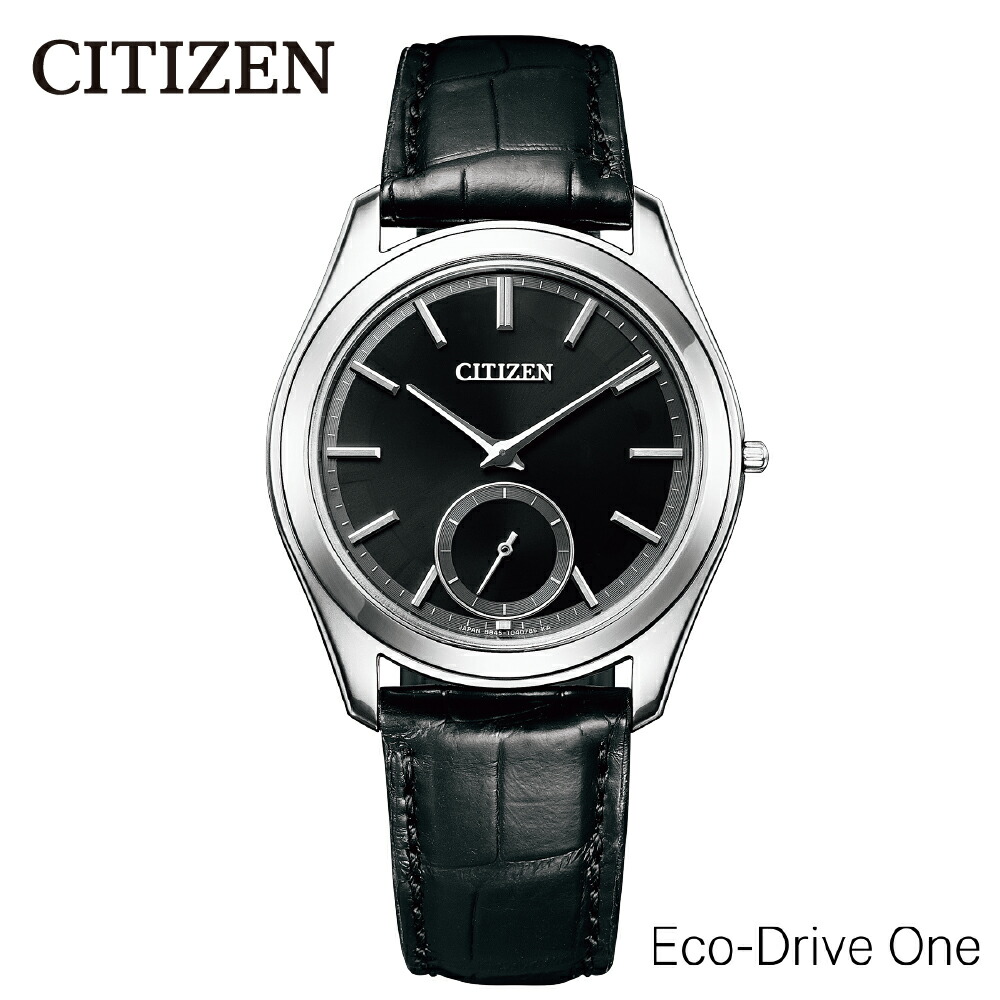【ふるさと納税】【CITIZEN】エコ・ドライブ ワン AQ5010-01E シチズン 腕時計 メンズ 光発電 エコ・ドライブ ソーラー デュラテクトプラチナ ワニ革 日常生活用防水 球面サファイアガラス フル充電時: 約7ヶ月可動 メーカー保証 新潟県 妙高市