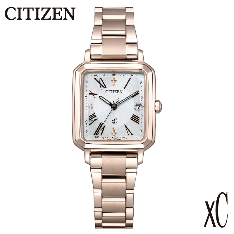 【ふるさと納税】【CITIZEN】 XC(クロスシー) ES9506-62A / シチズン 腕時計 女性 レディース 電波時計 エコ・ドライブ 防水 ソーラー メーカー保証 ビジネス プレゼント お祝い シンプル 新潟県 妙高市｜新潟県妙高市