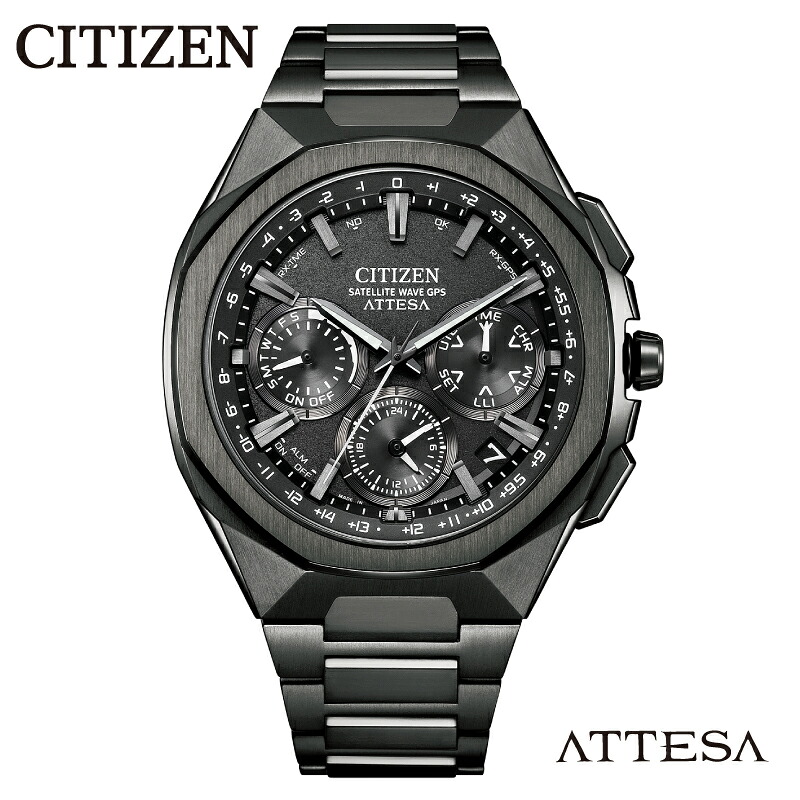 【ふるさと納税】【CITIZEN】 アテッサ CC4105-69E / シチズン 腕時計 メンズ 電波時計 ATTESA ブラック エコ・ドライブ 防水 ソーラー メーカー保証 ビジネス プレゼント お祝い シンプル 新潟県 妙高市|新潟県妙高市