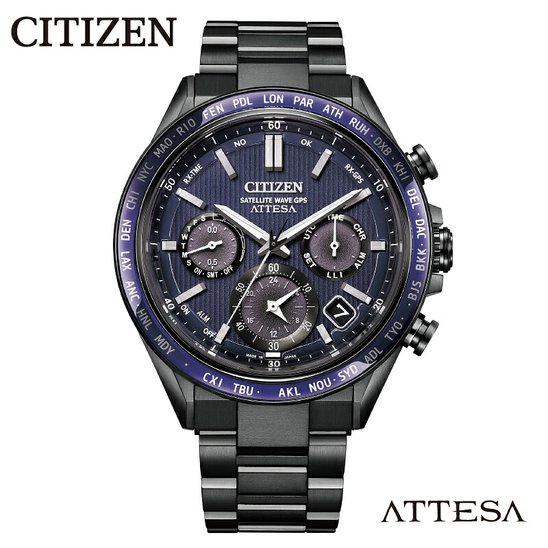 【ふるさと納税】【CITIZEN】 アテッサ CC4059-64L / シチズン 腕時計 メンズ 電波時計 ATTESA ブラック エコ・ドライブ 防水 ソーラー メーカー保証 ビジネス プレゼント お祝い シンプル 新潟県 妙高市｜新潟県妙高市