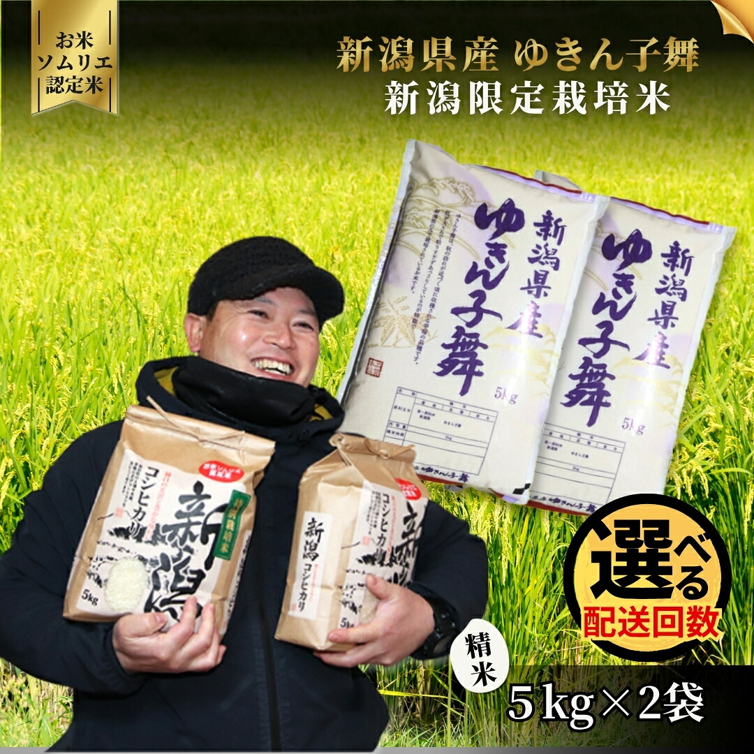 【ふるさと納税】【先行予約】令和8年産【お米ソムリエのお米】ゆきん子舞 精米 10kg（5kg&times;2袋 五泉市四ヶ村産 米 お米 新潟県 五泉市 エバーグリーン農場｜新潟県五泉市