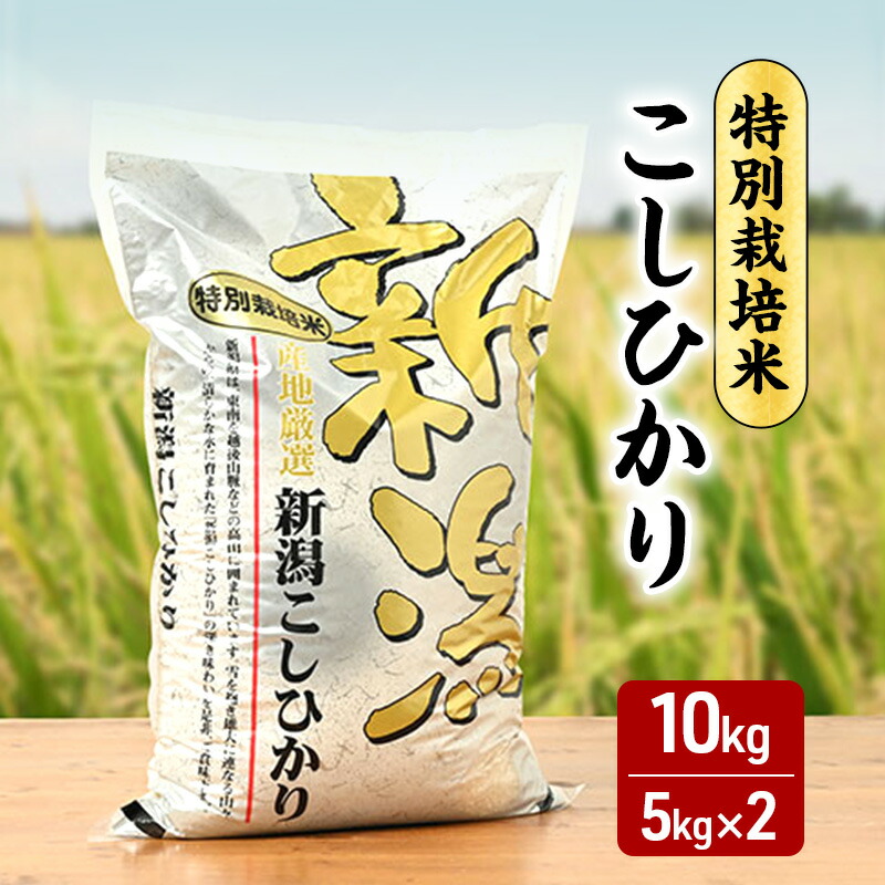 【ふるさと納税】令和7年 新潟県産コシヒカリ 特別栽培米 10kg 10キロ 5kg×2 上越市 三和区神田 富永農産 有機肥料、自家製たい肥を使用し米つくり 送料無料　お届け：寄附入金確認後、順次発送