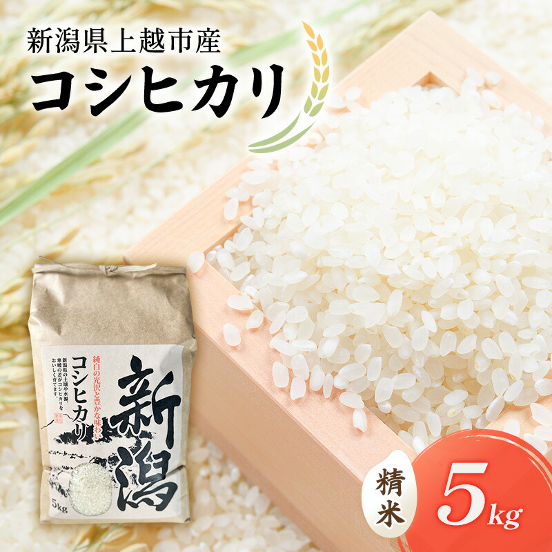 【ふるさと納税】【先行予約　9月中旬より順次出荷】令和7年度産　新潟県上越市産　コシヒカリ（特別栽培米）　5kg 米 お米 こしひかり ご飯 精米 新潟 上越　お届け：2025年9月15日～12月31日まで