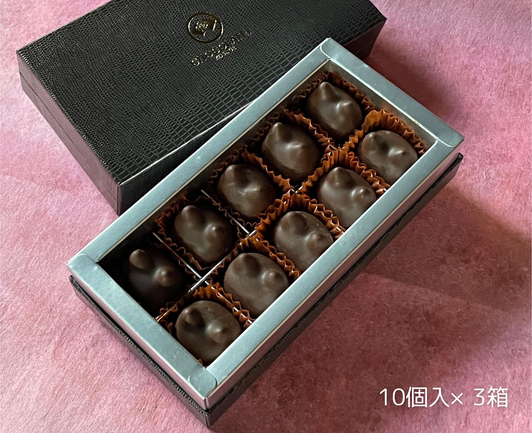 【ふるさと納税】しょこら亭 猫チョコ(jomon)10個入×3セット お菓子 菓子 スイーツ チョコレート 贈答|新潟県阿賀野市