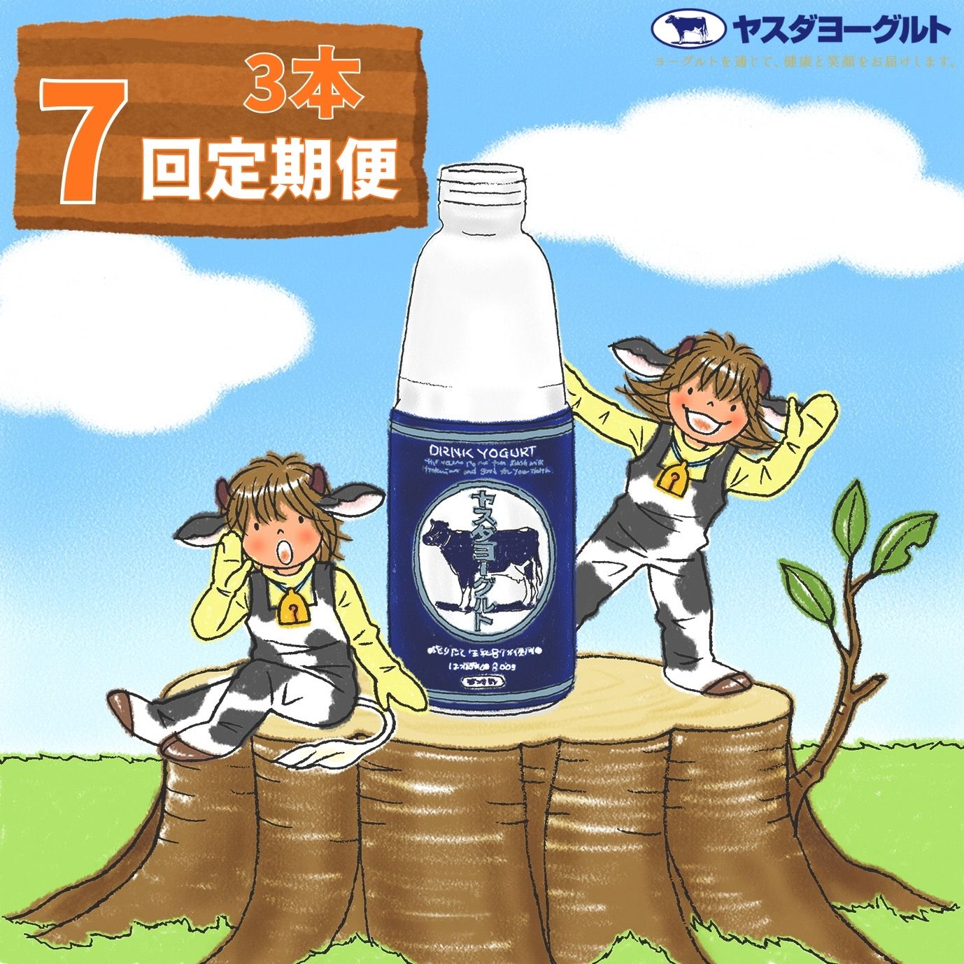 【ふるさと納税】≪7か月定期便≫ ヤスダヨーグルト 大ボトル 800g×3本×7回 こだわり生乳 濃厚 飲むヨーグルト ヨーグルト モンドセレクション 3年連続最高金賞