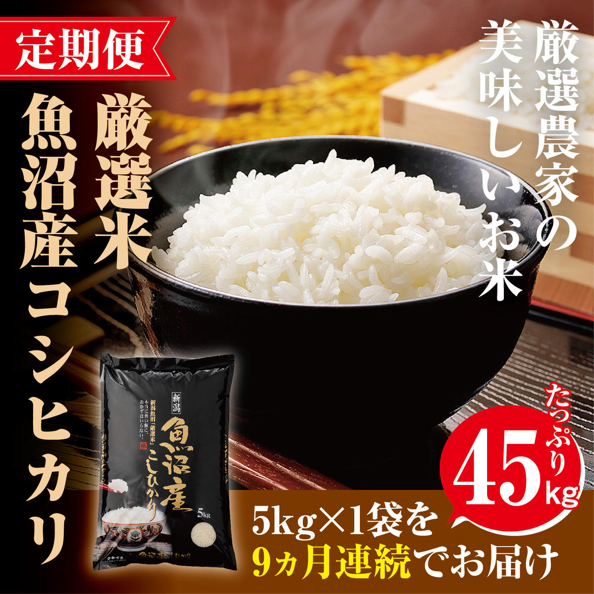 定期便旨い飯に おかずはいらない 5kg 全9回 与え