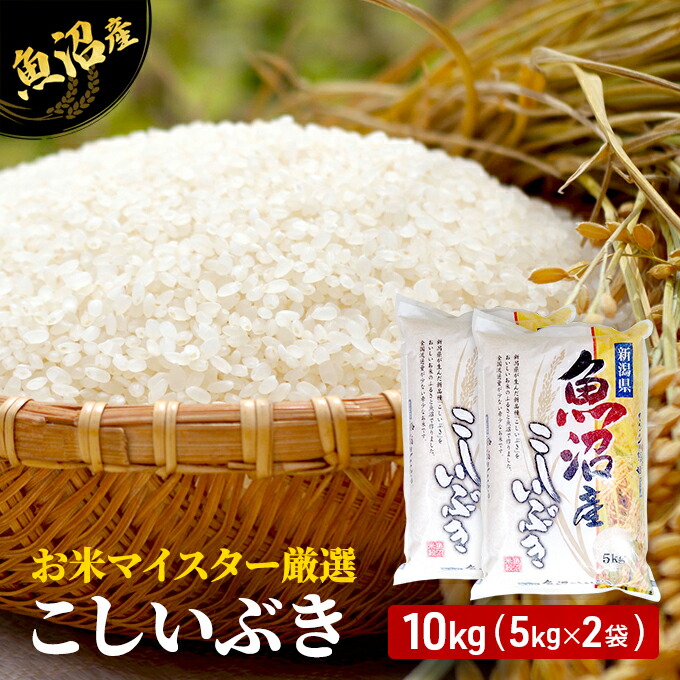 【ふるさと納税】令和7年産 お米マイスター厳選 魚沼産 こしいぶき 100％ 10kg ( 5kg × 2袋 )（ 米 魚沼 新潟 お米 こめ コメ おこめ 白米 良食味品種 安心安全 10キロ ） 新潟県 　お届け：寄附入金確認後、約2週間～1ヶ月ほどでお届けとなります