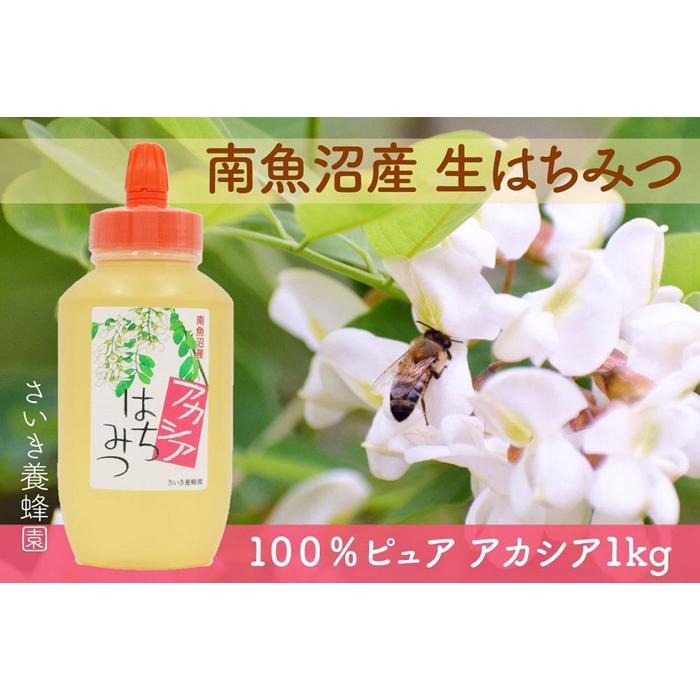 【ふるさと納税】さいき養蜂園　天然ピュア蜂蜜　アカシア １ｋｇ　はちみつ 国産