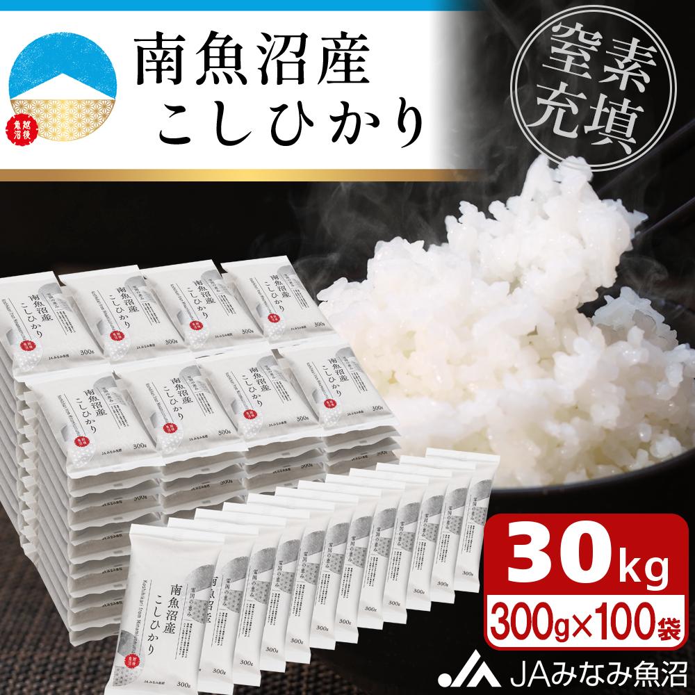 【ふるさと納税】【令和7年産】南魚沼産こしひかり「窒素充填2合パック×100袋入」 ≪美味しさ長持ち 300g 小袋 便利 精米HACCP認定工場 特A獲得日本一産地 高品質精米 もっちり甘い 南魚沼産コシヒカリ コシヒカリ こしひかり 精米 銘柄米≫|新潟県南魚沼市