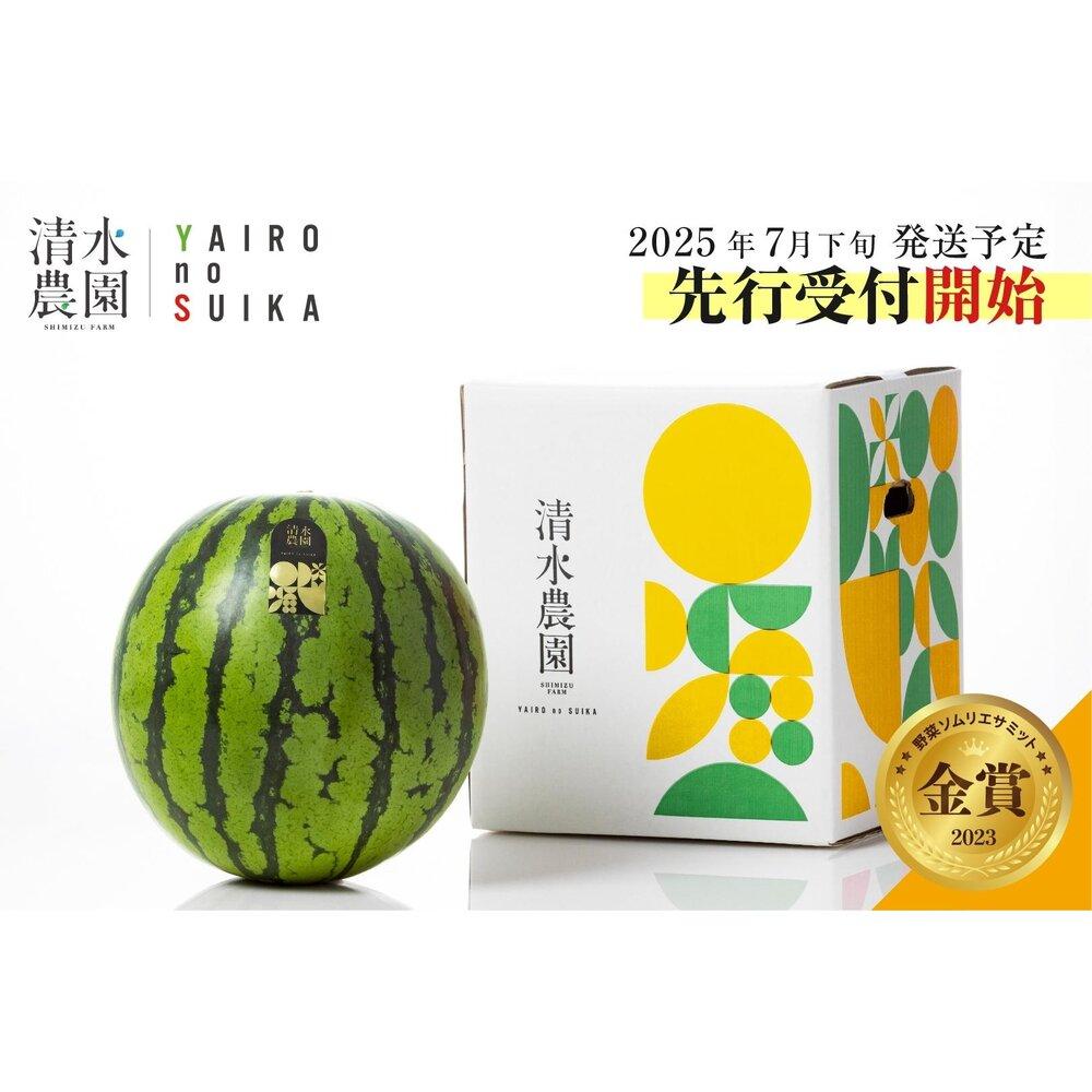 【ふるさと納税】2025年7月下旬から発送予定　野菜ソムリエサミット金賞受賞　「清水農園の八色産金色羅皇」（１玉） | フルーツ 果物 くだもの 食品 人気 おすすめ 送料無料