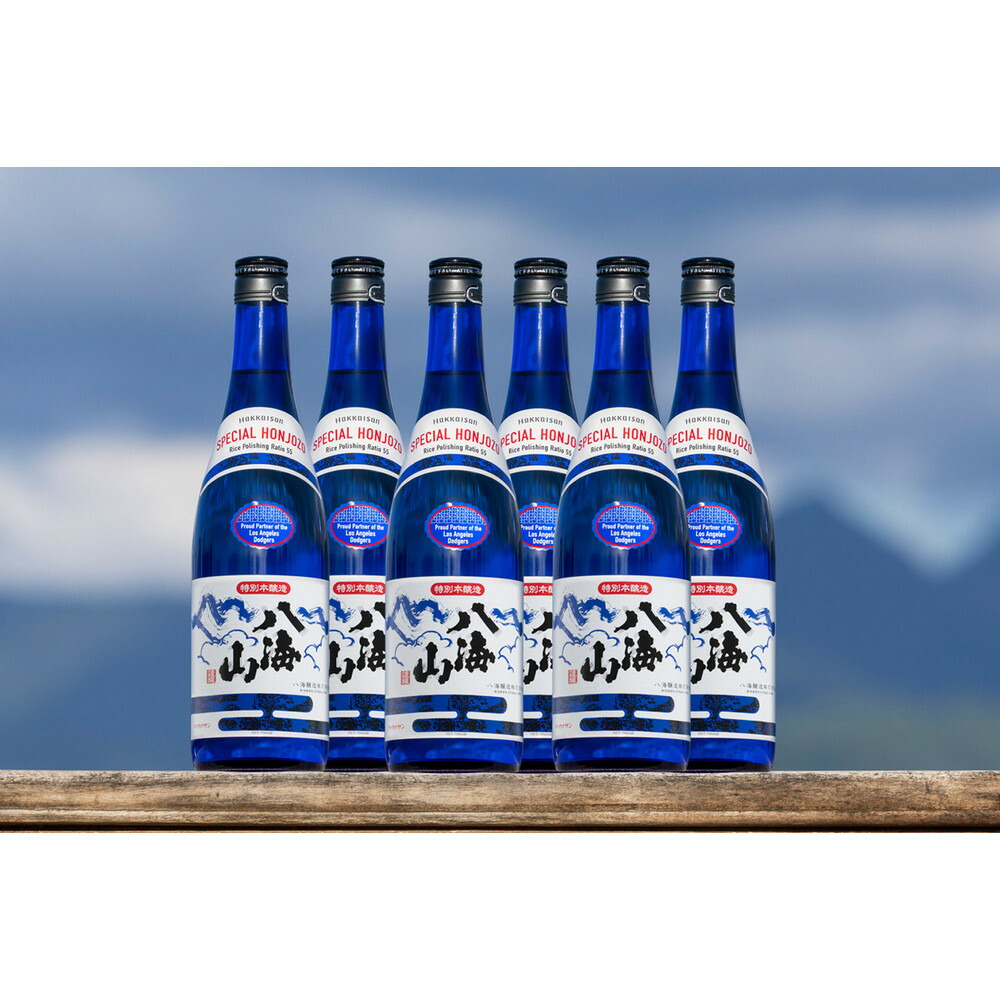【ふるさと納税】ドジャース公式日本酒 「特別本醸造 八海山」 ブルーボトル 720ml×6本 【お酒 さけ 本醸造 ギフト 人気 おすすめ 送料無料 ドジャース ロサンゼルス】