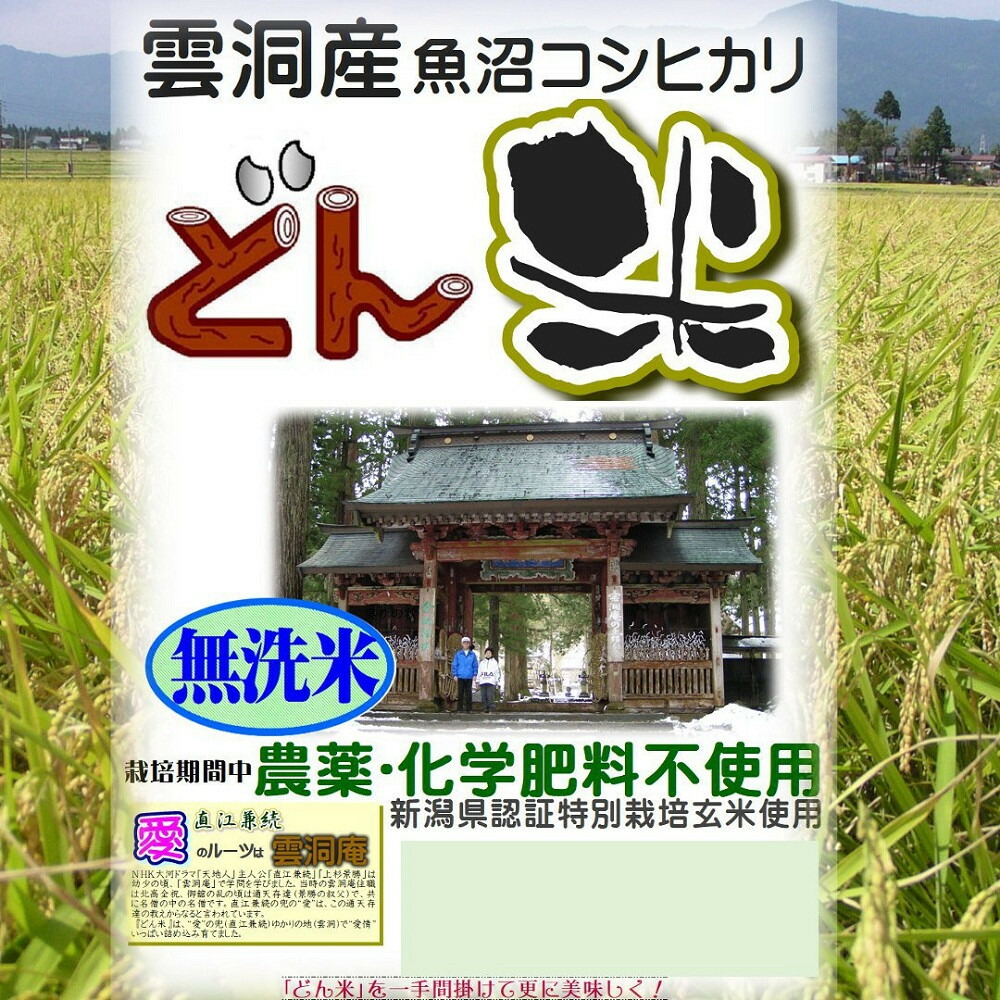 【ふるさと納税】【頒布会】南魚沼産「どん米」無洗米3升×10ヶ月 ちょっと!うるさいよ!炊き方【定期便 銘柄米 ブランド米 無洗米 こしひかり コシヒカリ 魚沼産 新潟米 産地直送 お米 米 こめ コメ ご飯 御飯 ごはん】|新潟県南魚沼市
