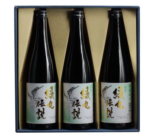 【ふるさと納税】純米酒　緑丸伝説720ml　３本セット｜新潟県聖籠町