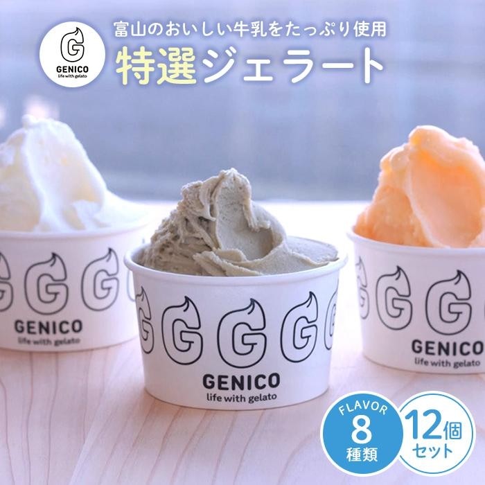 富山県八尾の新鮮な牛乳で作ったジェラートセット 12個セット | 富山県 富山 北陸 ふるさと 納税 ふるさと お取り寄せ 取り寄せ ご当地 ジェラート スウィーツ デザート アイス 詰め合わせ お取り寄せスイーツ 返礼品 特産品 アイスクリーム セット