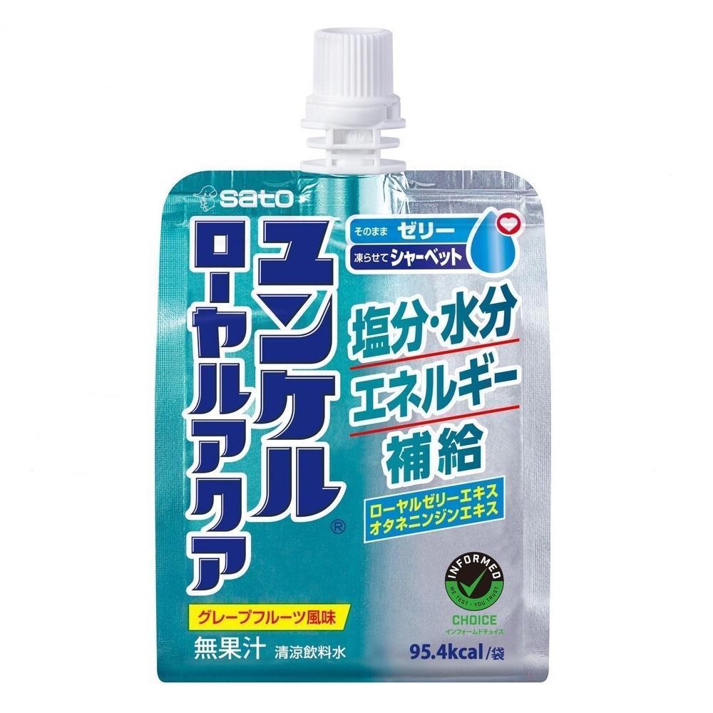楽天市場】佐藤製薬 ユンケル ローヤルアクア 180g パウチ 30個