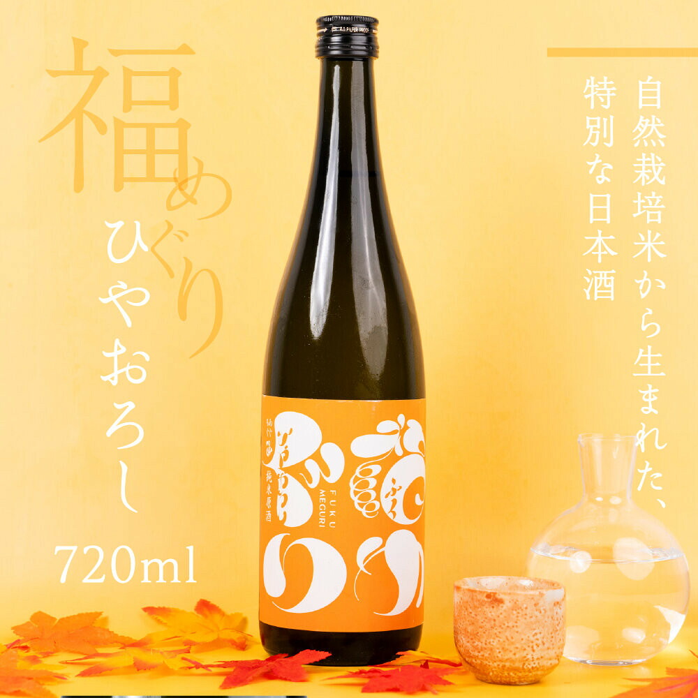 【ふるさと納税】【期間限定】福めぐりシリーズ　福めぐり　ひやおろし（純米原酒）720ml&times;1本｜富山県富山市