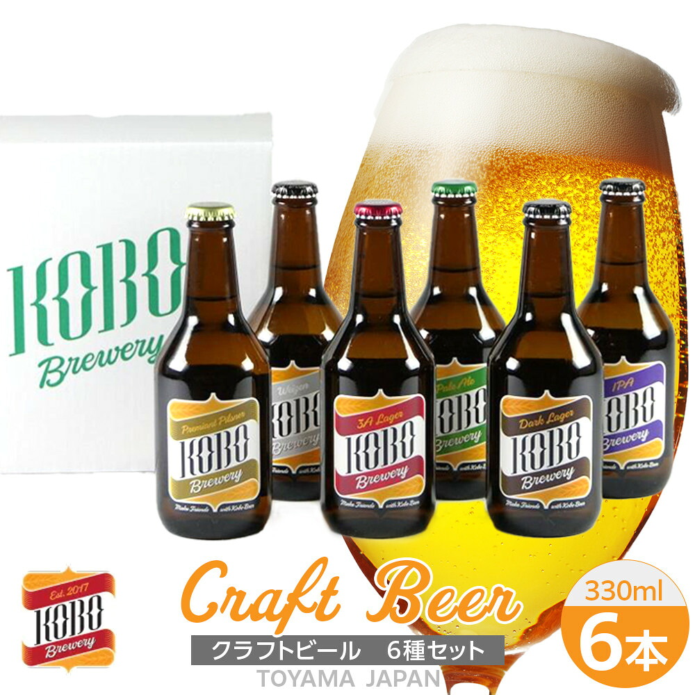 【ふるさと納税】クラフトビール ６種セット（計６本） | 飲み比べセット フルーティー 飲み比べ おうち時間 限定ビール お歳暮 父の日 母の日 プレゼント 贅沢 宅飲み 家飲み クラフトビールセット ビール好き 20代 30代 40代 50代 人気 おすすめ 送料無料｜富山県富山市 12,960円