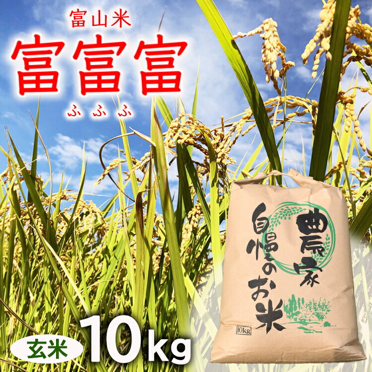 【ふるさと納税】【令和7年度米】【先行予約】農家直送「 富富富 」10kg（玄米）｜富山米 ふふふ　※北海道・沖縄・離島への配送不可　※2025年9月下旬頃より順次発送予定