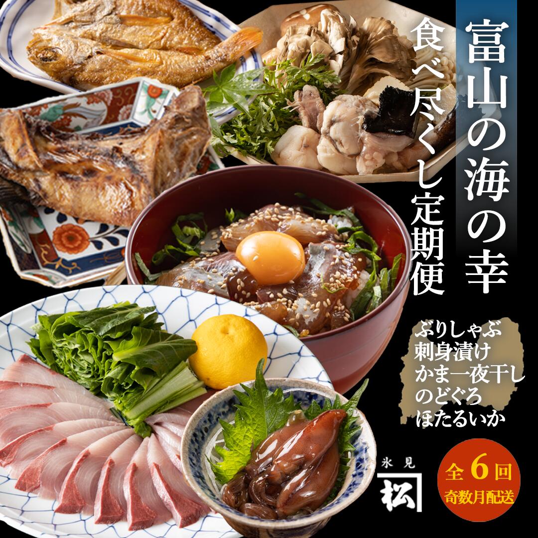 【ふるさと納税】 《奇数月（全6回）定期便》 富山湾食べ尽くし定期便